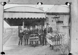Railwaymen: Bexleyheath Railway station in 1895, Bexley