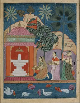 Paiting: Bhairavi ragini, from a ragamala series