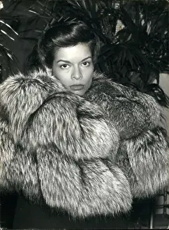 Creations: Bianca Jagger, actress and model, in fur wrap