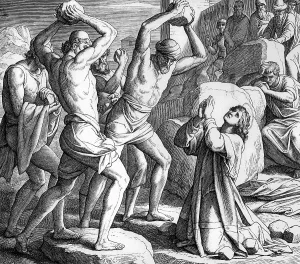 Penalty: Bible illustration: the Stoning of Saint Stephen