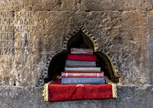 Canyon: Bibles, Saghmosavank monastery, Saghmosavan, Aragatsotn, Armenia