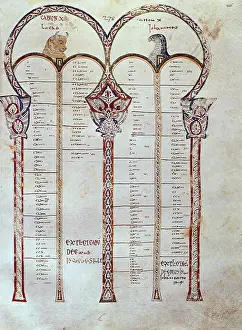 Kufic: Biblia Hispalense. 10th c. Board of rules. 13/1