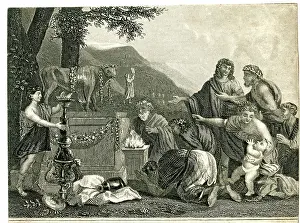 Worshipping: Biblical scene, The Golden Calf