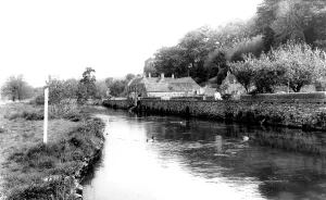 Bibury: Bibury, the River c1960