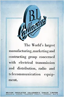 Callenders: B.I.Callenders Electrical Cables - B.I.C.C. Aircraft Wiring