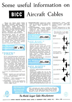 Insulated: BICC Aircraft Electrical Cables