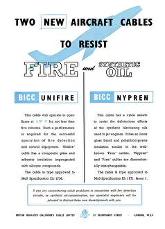 Bicc: BICC Electrical Cables For Aviation