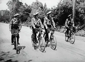 Gassed: A bicycle patrol equipped with gas