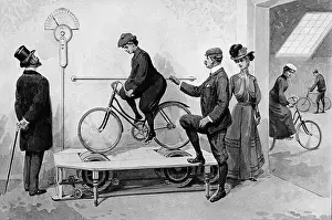 Reel: Bicycle trainer, around 1900