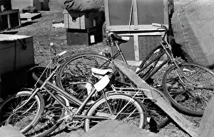 Dada: Bicycles are among Asian property awaiting dispatch