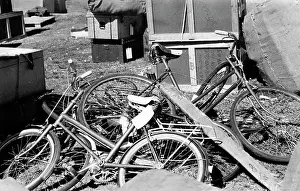 Dada: Bicycles are among Asian property awaiting dispatch