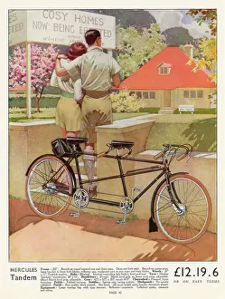 Lucinda Gosling Collection: Bicycles - Hercules Tandem