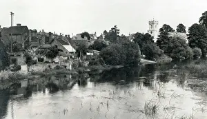 Bidford: Bidford-on-Avon, Warwickshire, viewed from old bridge