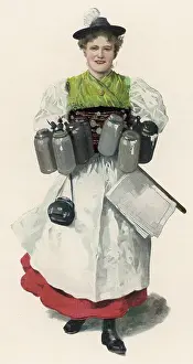 Biergarten: BIERGARTEN WAITRESS 1899
