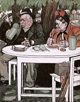 Tankard: BIERKELLER SCENE 1905