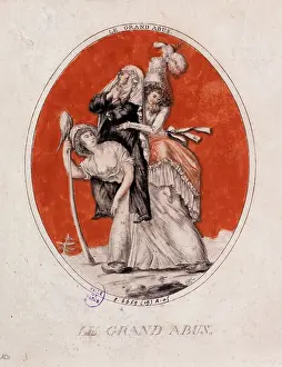 Abuse: The Big Abuse. Engraving. Paris