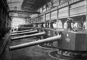 Mechanization: Big guns (7.5 inch naval gun turrets with ?