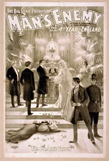 Chas: The big scenic production, Man's enemy by Chas. A. Longdon &
