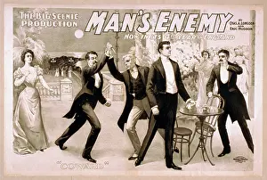 Chas: The big scenic production, Man's enemy by Chas. A. Longdon a