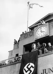 Stadion: Big school celebration in Berlin, 1933