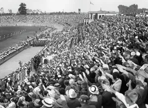 Stadion: Big school celebration in Berlin, 1933
