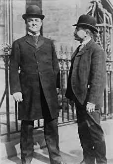 Tammany: Big Tim Sullivan, (1862-1913), talking with ?