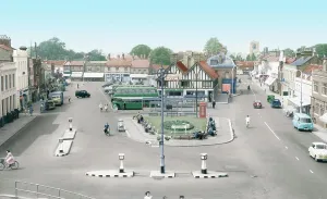 Biggleswade: Biggleswade, Market Place c1955