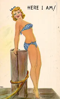 Dotted: Bikini-Clad Woman
