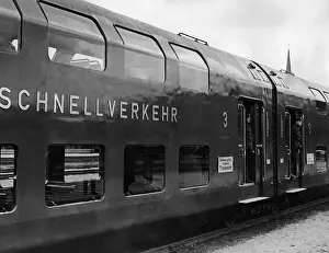 Operates: A bilevel streamlined steam train, 1936