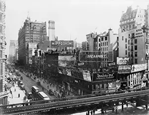 Dominate: Billboards dominate the 1910 view of New ?