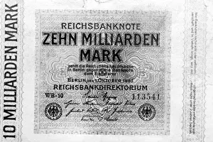 Inflation: Ten billion Reichsmark, 1923