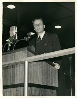 Kelvin: Billy Graham, American evangelist, at Kelvin Hall, Glasgow