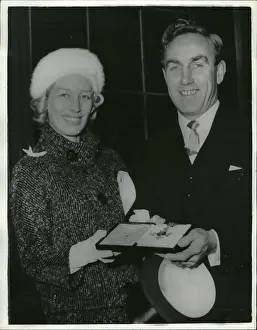 C.b.e: Billy Wright, footballer, receives CBE