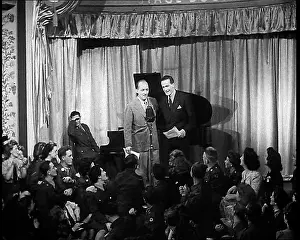 Servicemen: Bing Crosby and Jack Buchanon Performing On