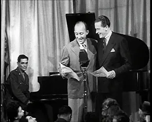 Servicemen: Bing Crosby and Jack Buchanon Performing On