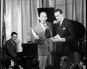 Servicemen: Bing Crosby and Jack Buchanon Performing On