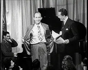 Servicemen: Bing Crosby and Jack Buchanon Performing On