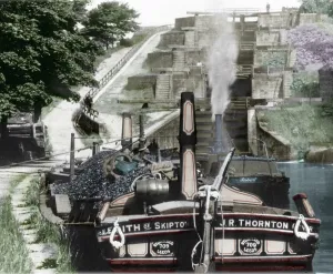 Bingley: Bingley, Five Rise Locks c1900