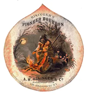 C1859: Bininger's Pioneer Bourbon, AM Bininger & Co