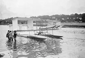 Archdeacon: Biplane on the Seine, 1906