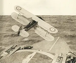 Oncoming: Biplane Taking Off