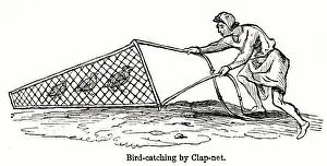 Traps: Bird catching by clap-net