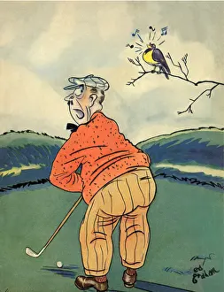 Concentrate: Bird Distracts Golfer