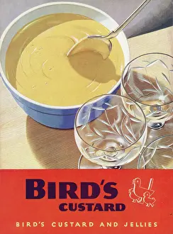 Spoon: Bird's Custard advert, 1945