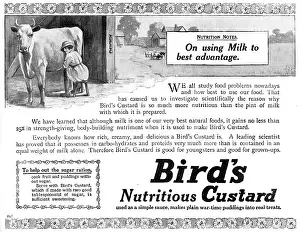 Nutritional: Bird's custard advertisement, WW1