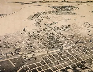 Enchantment: Bird's Eye View of Albuquerque, Bernalillo 1886