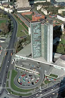 Comecon: Bird's eye view of COMECON building, 1988