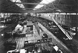Credit: Bird's-eye view of part of Ford Production line