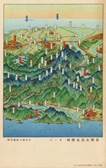 Stylistic: A bird's eye view of the island of Taiwan