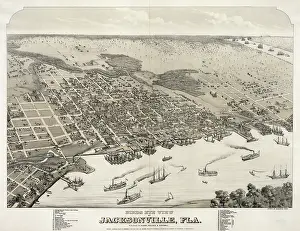 Jacksonville: Birds eye view of Jacksonville, Fla